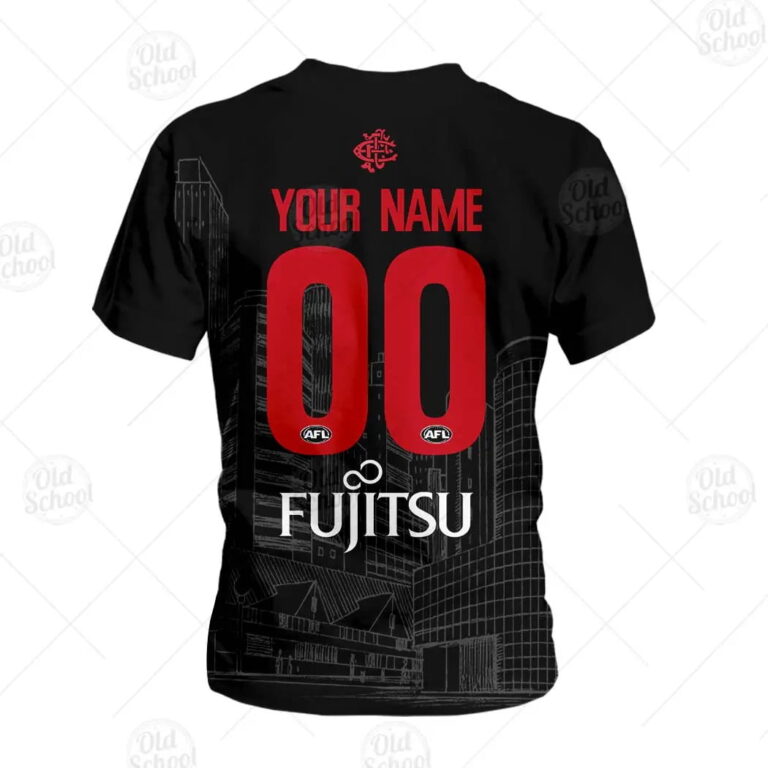 AFL Essendon Bombers Custom Name Number Spiderman 2020 Kids T-Shirt