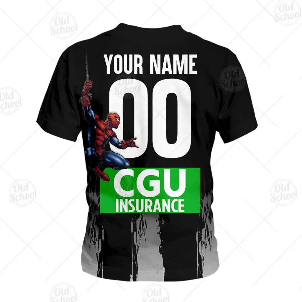 AFL Collingwood Magpies Custom Name Number Spiderman 2020 Kids T-Shirt