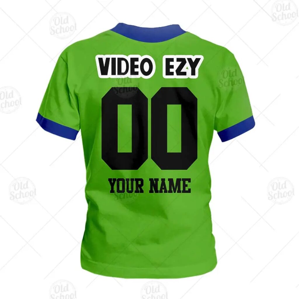 NRL Canberra Raiders Custom Name Number Vintage Retro1990 Kids T-Shirt