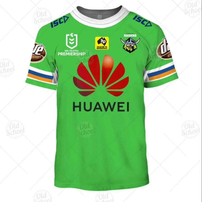 NRL Canberra Raiders Custom Name 2020 Home Jersey Kids T-Shirt