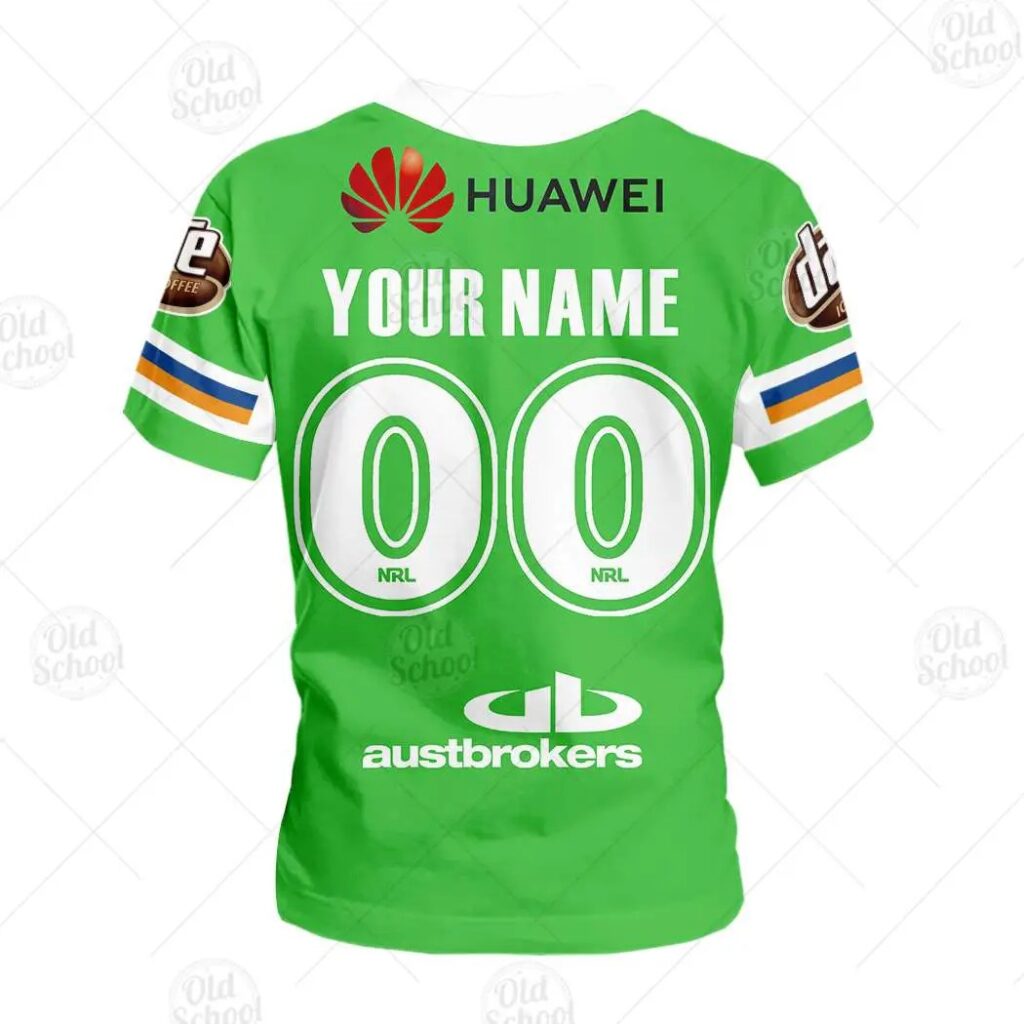 NRL Canberra Raiders Custom Name 2020 Home Jersey Kids T-Shirt