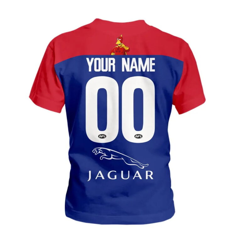 AFL Melbourne Demons Custom Name Number The Simpsons Kids T-Shirt
