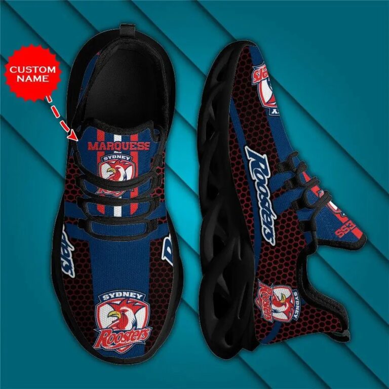 NRL Sydney Roosters Custom Name Max Soul Shoes V5