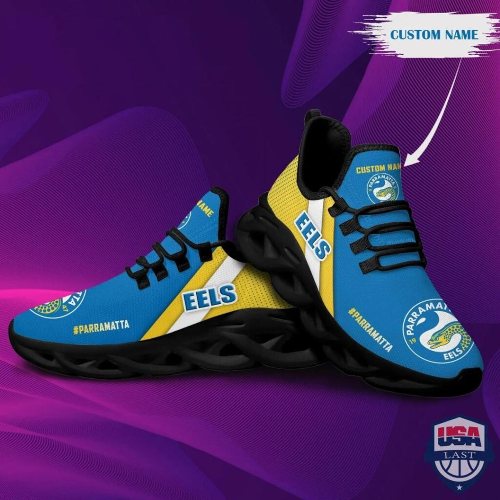 NRL Parramatta Eels Custom Name Max Soul Shoes V6