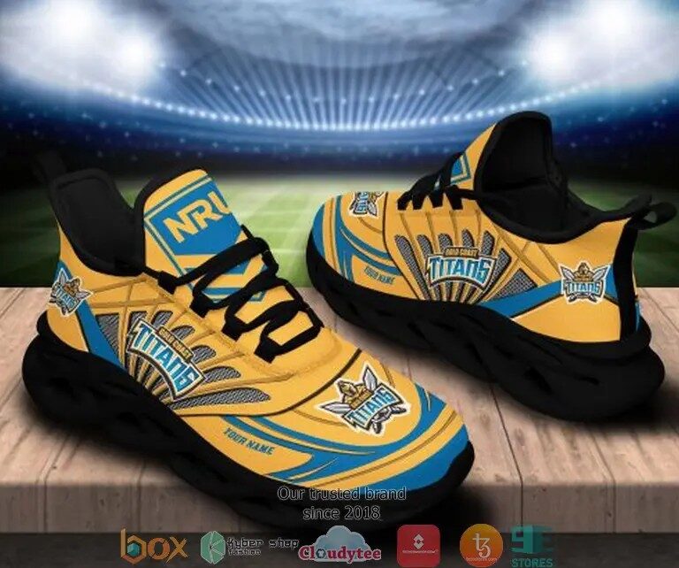 NRL Gold Coast Titans Custom Name Max Soul Shoes V4