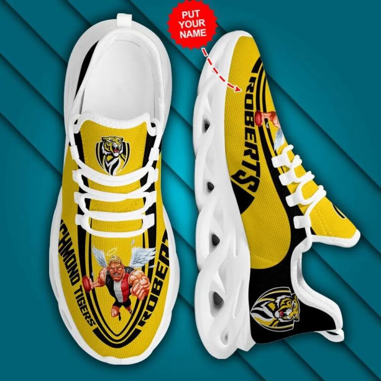 AFL Richmond Tigers Custom Name Max Soul Shoes