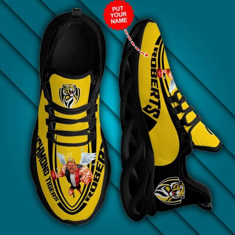 AFL Richmond Tigers Custom Name Max Soul Shoes