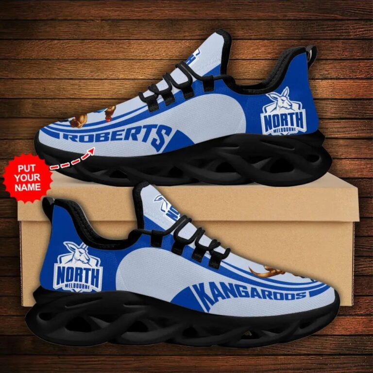 AFL North Melbourne Kangaroos Custom Name Max Soul Shoes