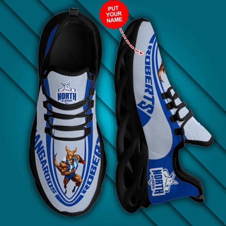 AFL North Melbourne Kangaroos Custom Name Max Soul Shoes