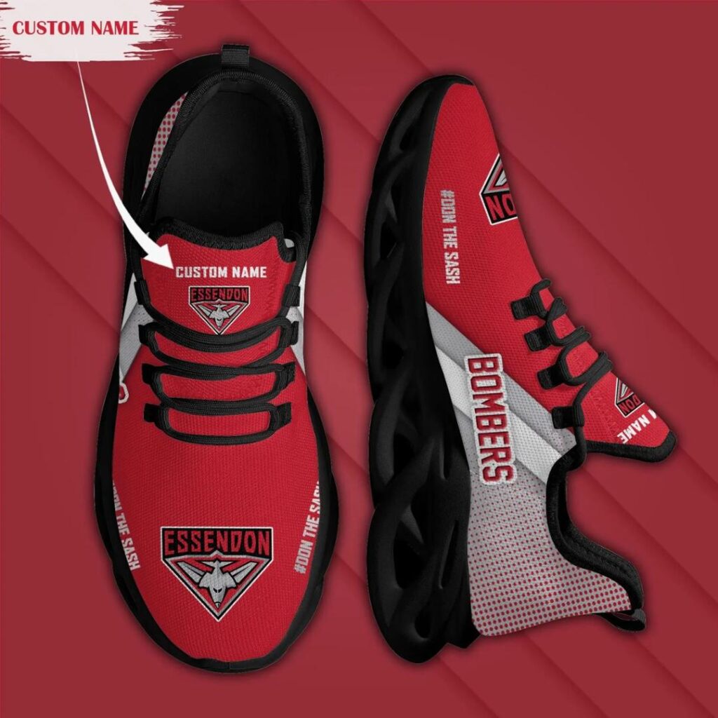 AFL Essendon Bombers Custom Name Max Soul Shoes