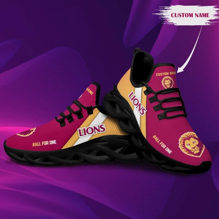 AFL Brisbane Lions Custom Name Max Soul Shoes