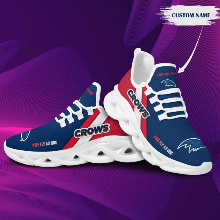 AFL Adelaide Crows Custom Name Max Soul Shoes