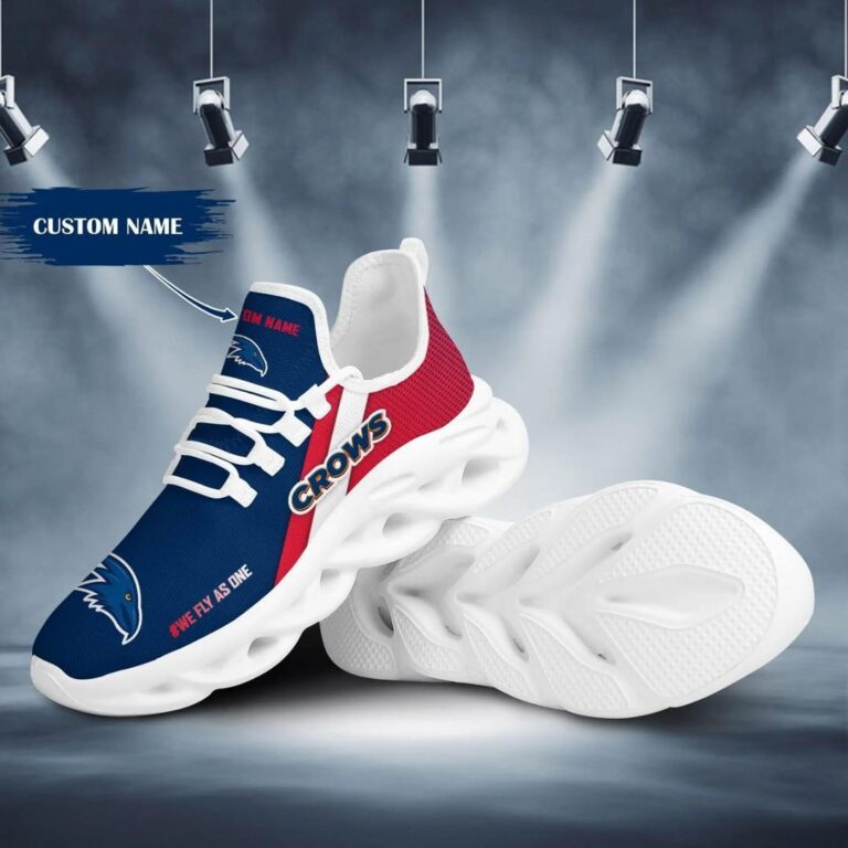 AFL Adelaide Crows Custom Name Max Soul Shoes