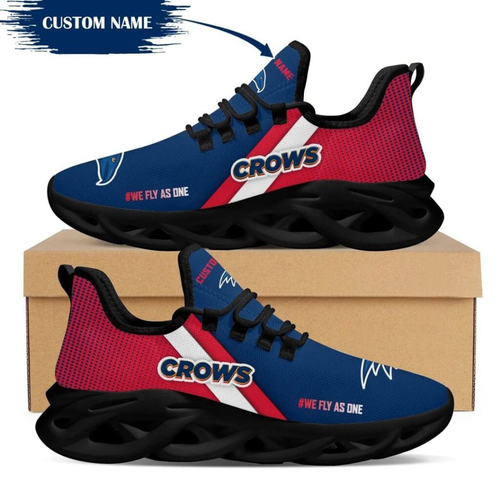 AFL Adelaide Crows Custom Name Max Soul Shoes