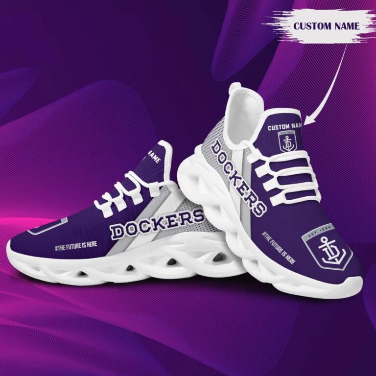 AFL Fremantle Dockers Custom Name Max Soul Shoes