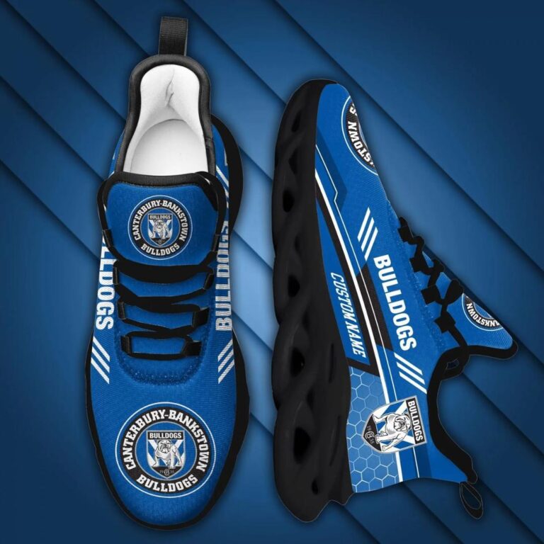NRL Canterbury-Bankstown Bulldogs Custom Name Max Soul Shoes V2