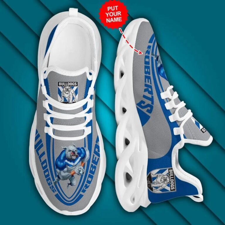 NRL Canterbury-Bankstown Bulldogs Custom Name Max Soul Shoes V1