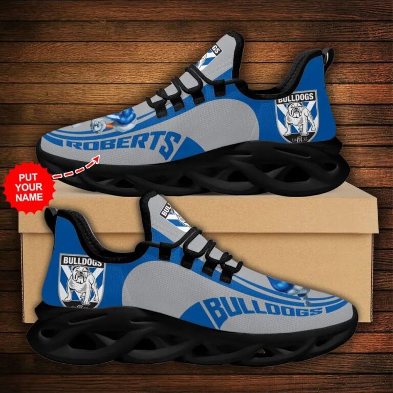 NRL Canterbury-Bankstown Bulldogs Custom Name Max Soul Shoes V1