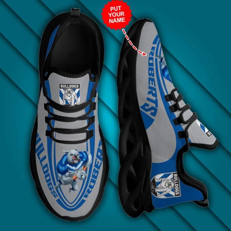NRL Canterbury-Bankstown Bulldogs Custom Name Max Soul Shoes V1