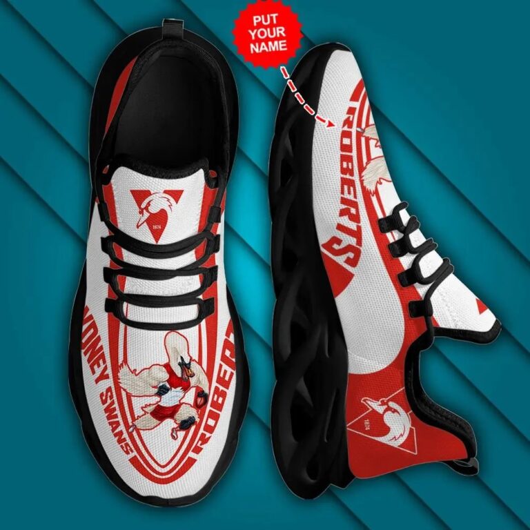 AFL Sydney Swans Custom Name Max Soul Shoes