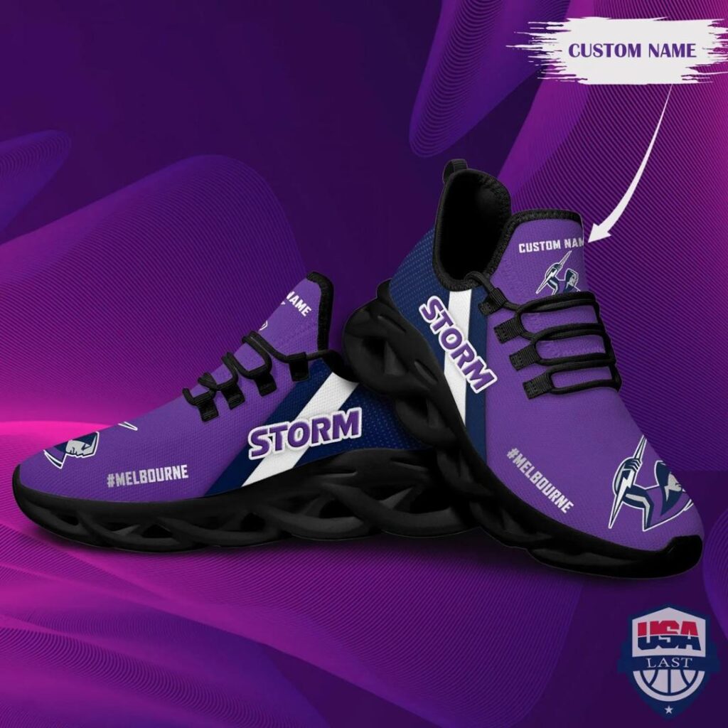 NRL Melbourne Storm Custom Name Max Soul Shoes
