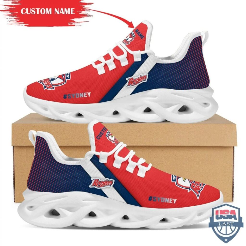 NRL Sydney Roosters Custom Name Max Soul Shoes