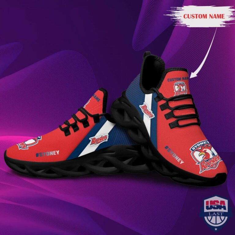 NRL Sydney Roosters Custom Name Max Soul Shoes