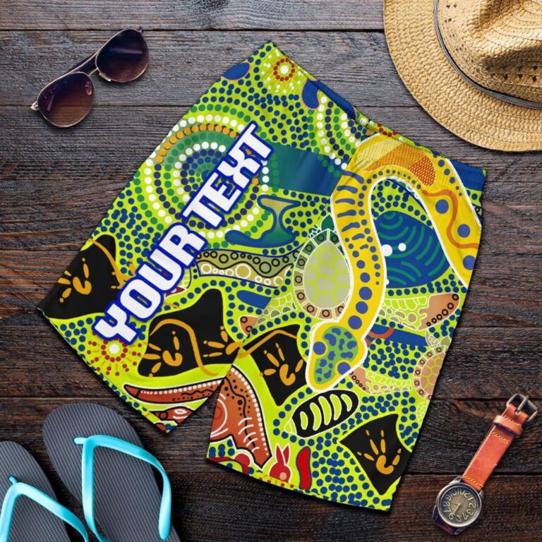 NRL (Custom Personalised) Parramatta Men Shorts Eels Unique Indigenous K8