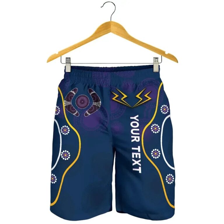NRL (Custom Personalised) Storm Men Shorts Melbourne Indigenous Champion K13