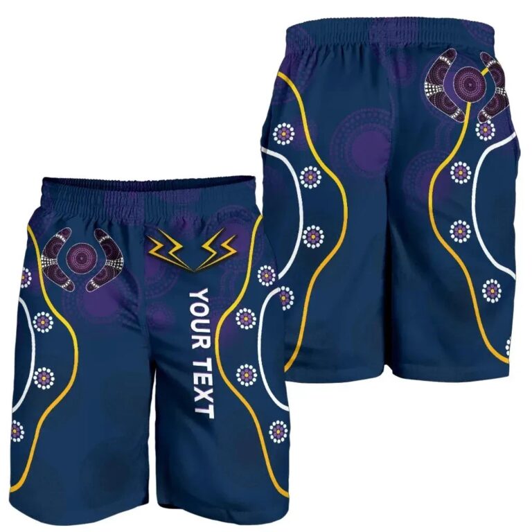 NRL (Custom Personalised) Storm Men Shorts Melbourne Indigenous Champion K13