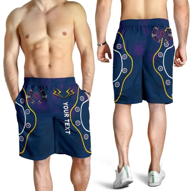 NRL (Custom Personalised) Storm Men Shorts Melbourne Indigenous Champion K13