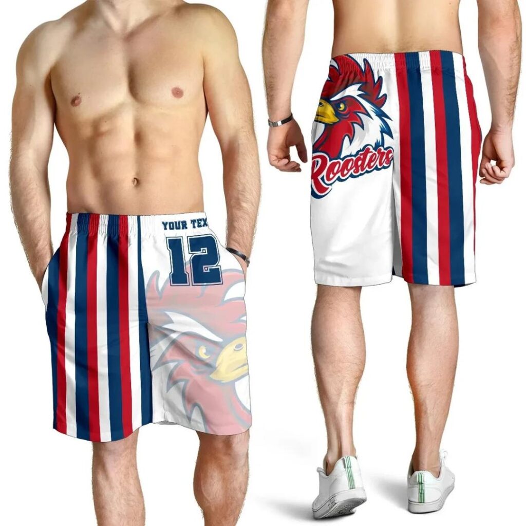 NRL (Custom Personalised) Australia Roosters All Over Print Men's Shorts Sports Style Version Special TH12