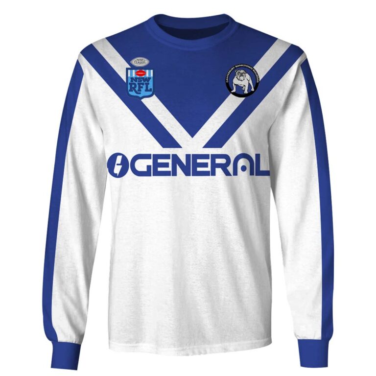 Personalize NRL Canterbury Bankstown Bulldogs 1984 Vintage Retro Jerseys