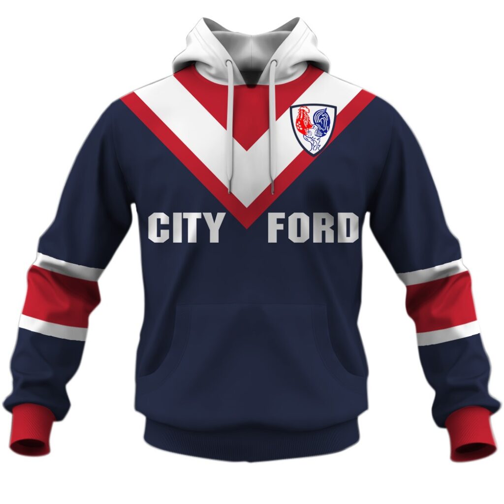 Personalized Sydney Roosters 1976 ARL/NRL Vintage Retro Jerseys Hoodies Shirts For Men Women