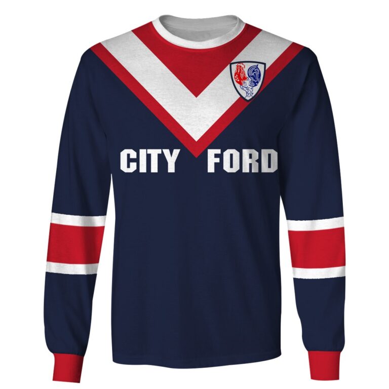 Personalized Sydney Roosters 1976 ARL/NRL Vintage Retro Jerseys Hoodies Shirts For Men Women