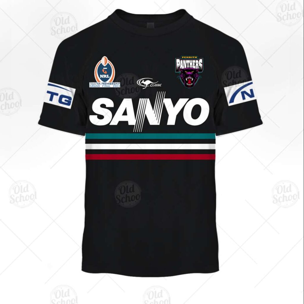 Personalise NRL Grand Final 2003 Vintage Penrith Panthers Retro Jersey
