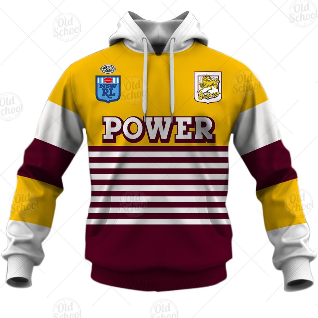 Personalise ARL/NRL Brisbane Broncos 1988 Vintage Retro Jersey