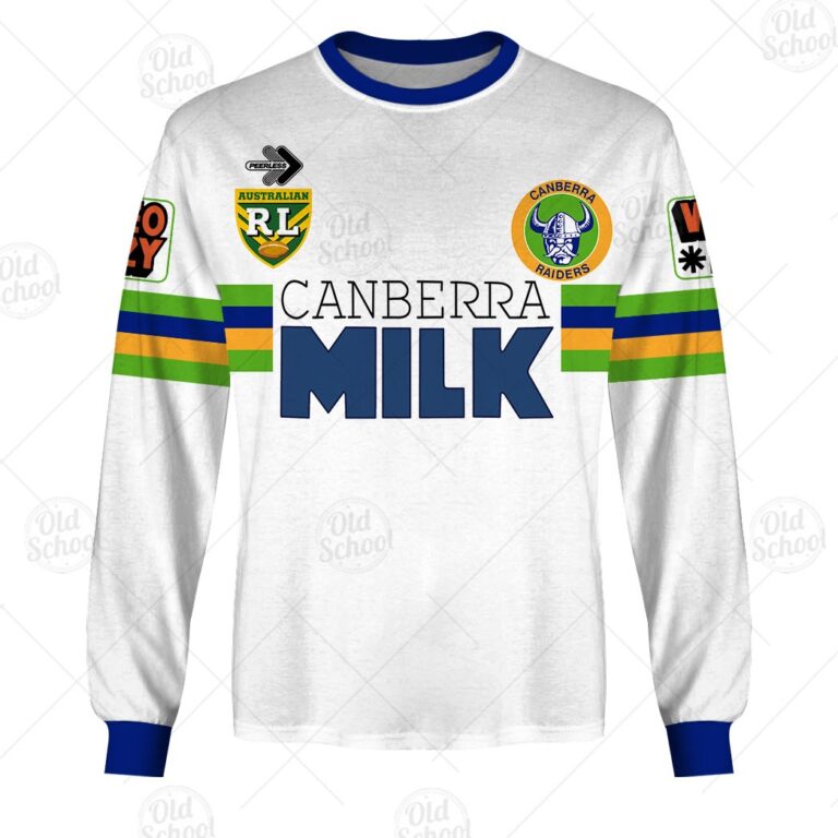Personalise ARL/NRL Canberra Raiders 1995 Away Jersey Vintage Retro