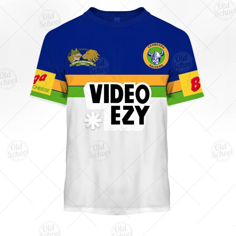 Personalise Canberra Raiders 1992 Great Britain Tour Vintage Retro Jersey
