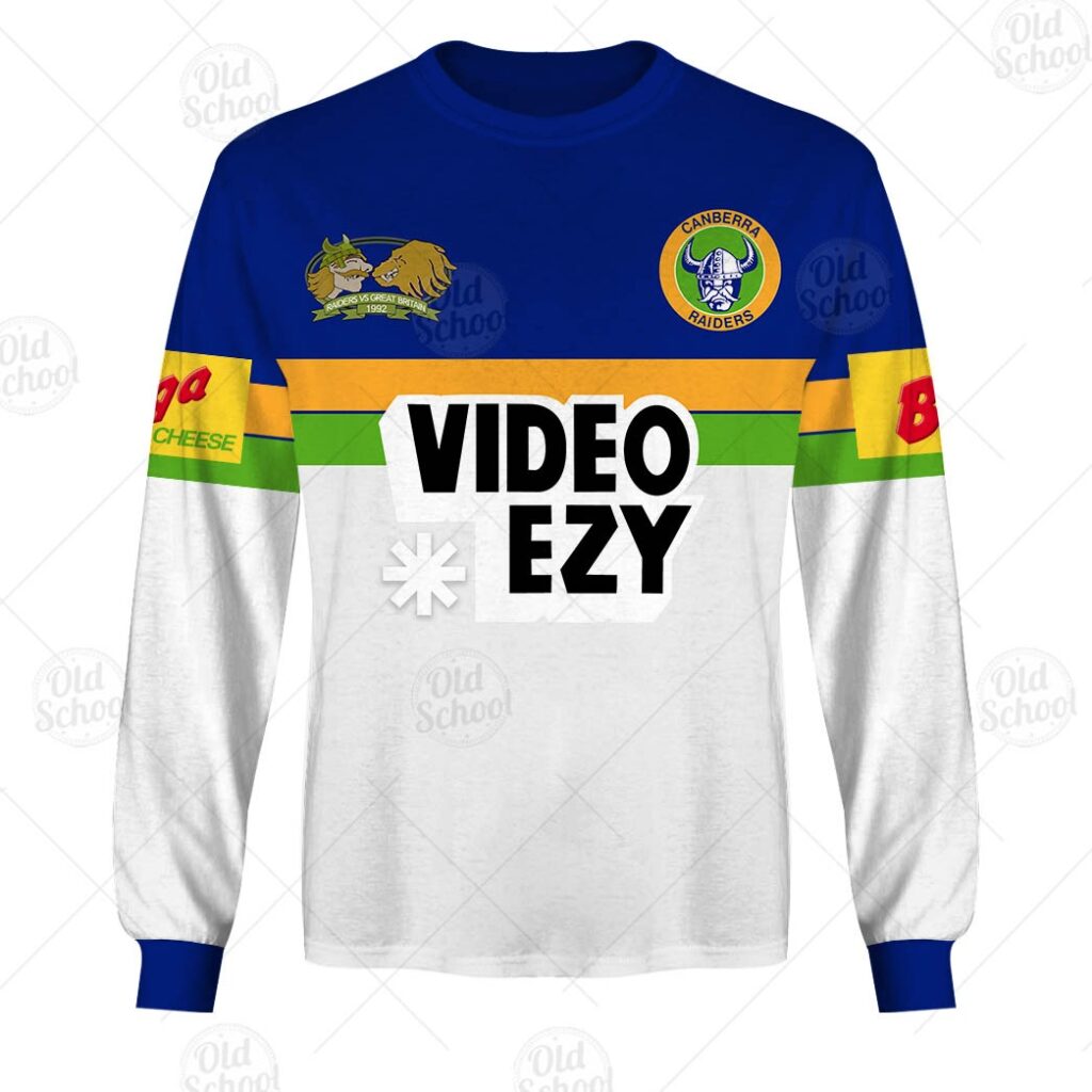 Personalise Canberra Raiders 1992 Great Britain Tour Vintage Retro Jersey