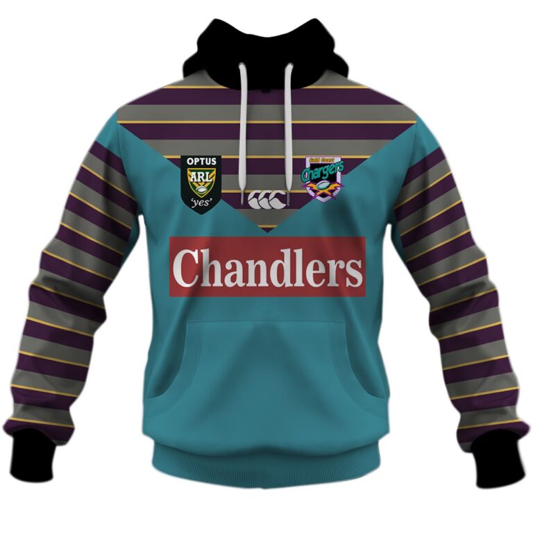 Personalised Gold Coast Chargers ARL/NRL 1997 Home Jersey