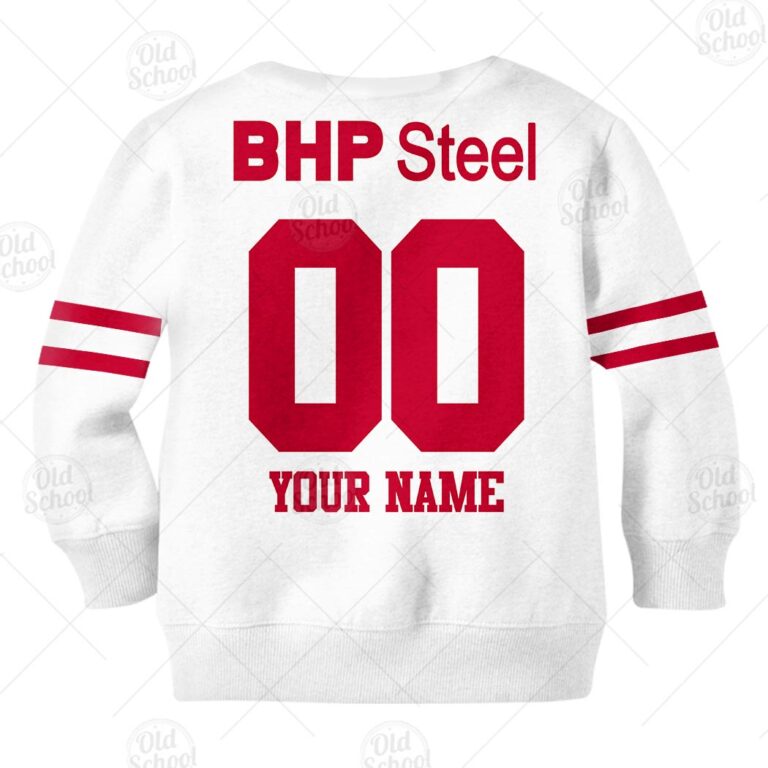 Personalize Illawarra Steelers 1987 ARL/NRL Vintage Retro White Away Jersey for Kids