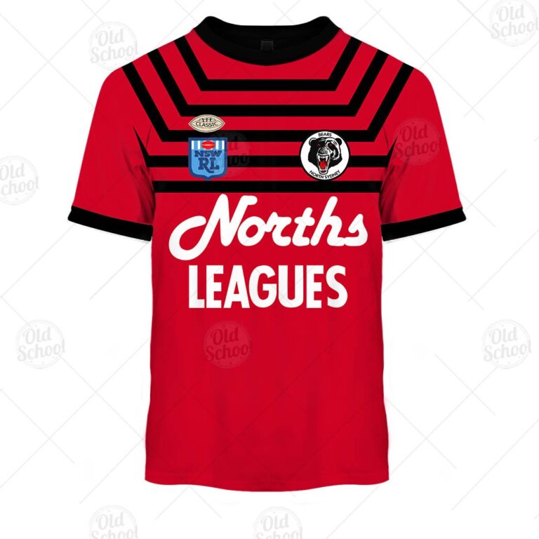 Personalize North Sydney Bears 1991 ARL/NRL Vintage Retro Jersey for Kids