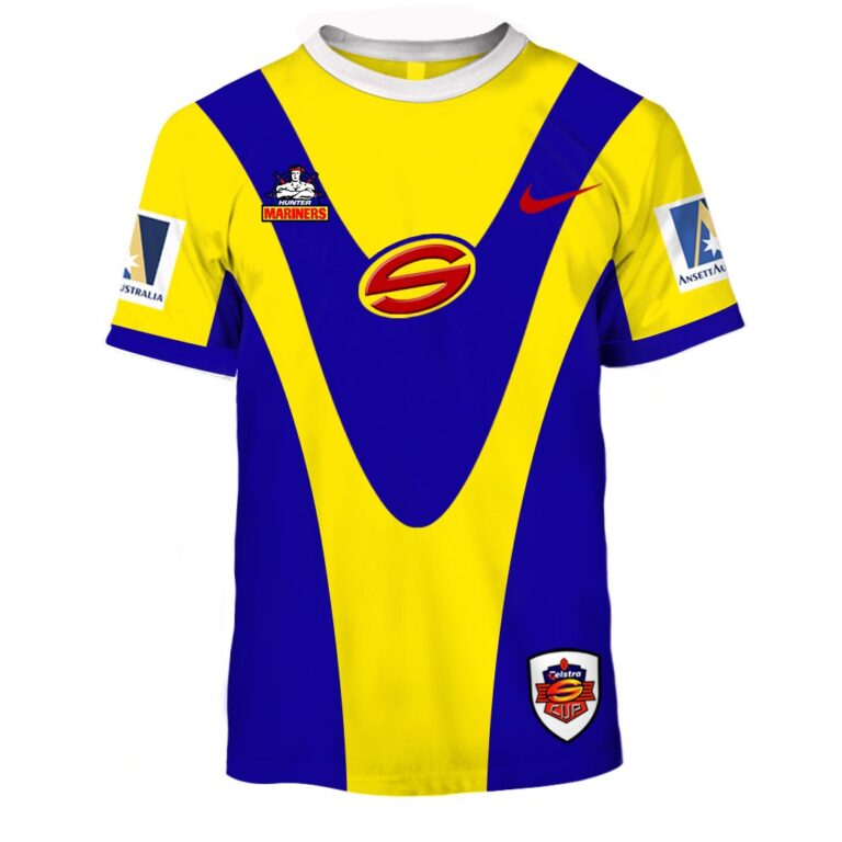 Personalize Hunter Mariners 90s Vintage NRL Jersey