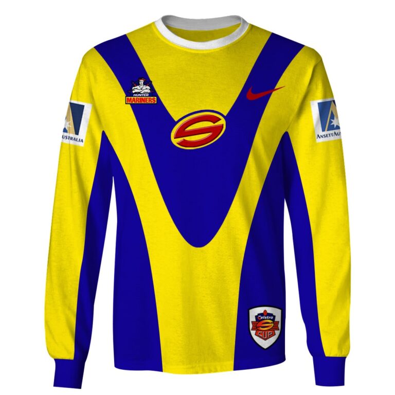 Personalize Hunter Mariners 90s Vintage NRL Jersey