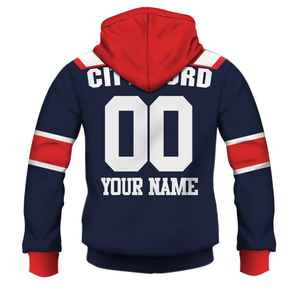 Personalize name Sydney Rooster NRL 1980s Home Jersey