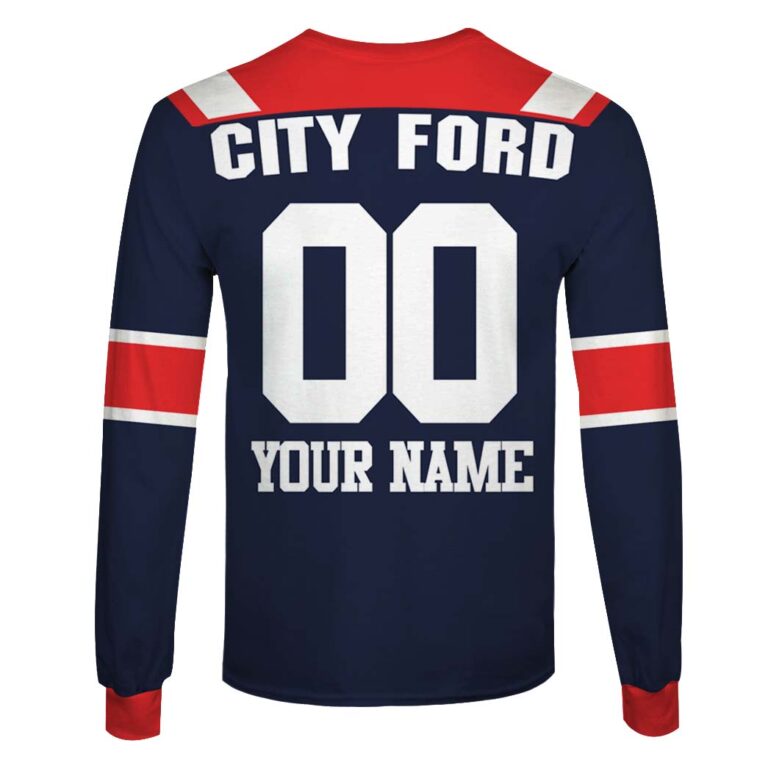 Personalize name Sydney Rooster NRL 1980s Home Jersey