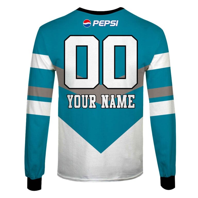Personalize Cronulla Sutherland Sharks 1999 Retro Pepsi Jersey
