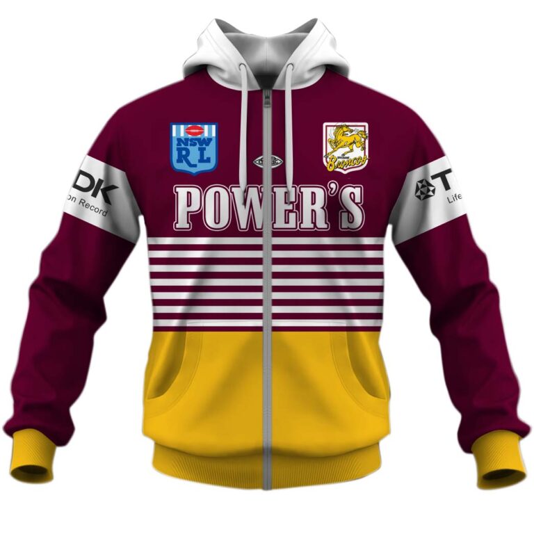 Personalize Brisbane Broncos NRL 1992 Retro Jersey