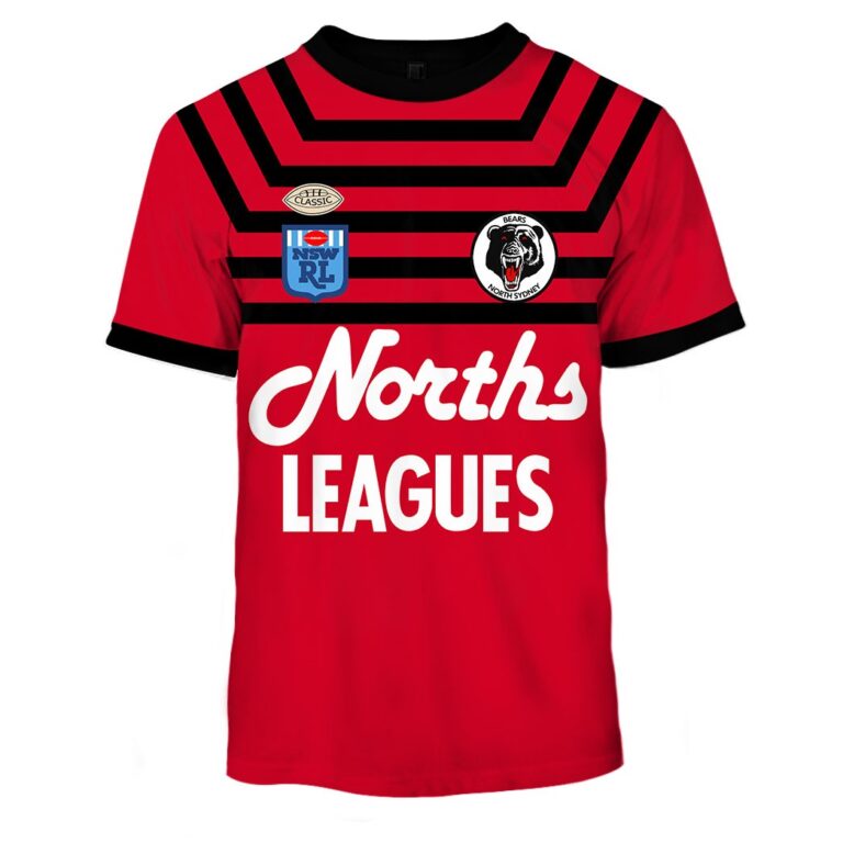 Personalize North Sydney Bears 1991 ARL/NRL Vintage Retro Jersey